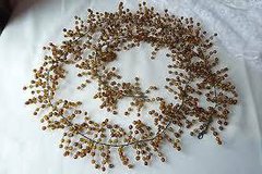 Pottery Barn Garland - Amber Glass Beads - 5 ft. Great for Christmas Decorating in Chicago, Illinois