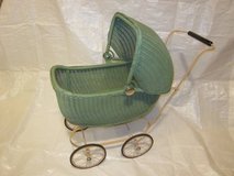 Lloyd Loom Products Wicker Doll Buggy Carriage Stroller ~ VINTAGE EXC in Chicago, Illinois